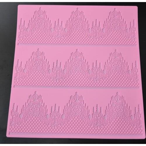 Huge Size Silicone Lace Border Cake Decorating Mold Cake Border Decoration Mold DIY Cake Baking Tools