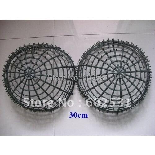 SPR Different size DIY kissing flower ball frame plastic empty basket grass ball wedding decorations flower frame