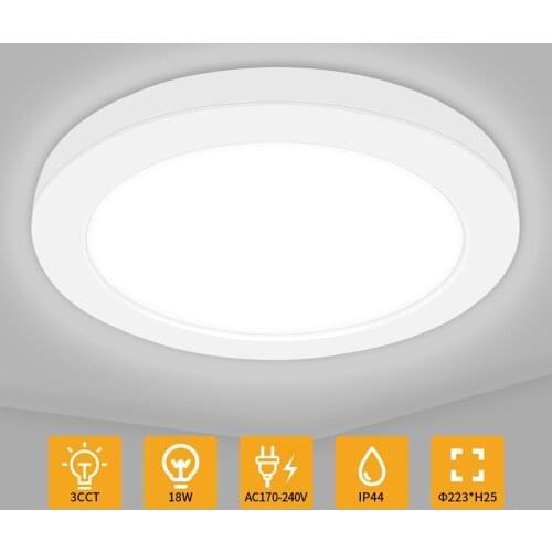 Ceiling Light 18W 3CCT Round Shape Indoor Decoration Light Led Lamp Living Room Light Bedroom Lamp Surfaced Mounted