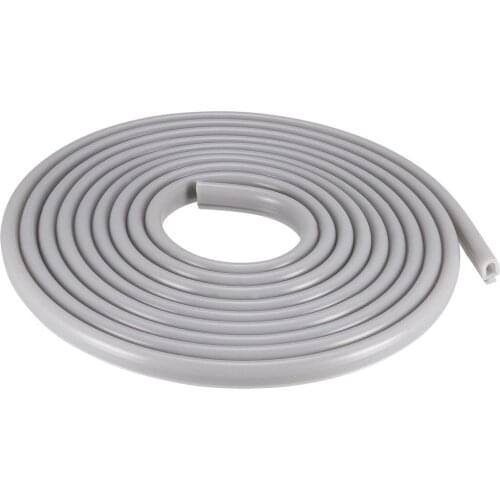 Uxcell 1pcs T-Slot Mount Window Weatherstrip Seal 6.5mm Bulb Bubble for 4mm Slot 3 Meters Long Gray 6.5mmx4mm