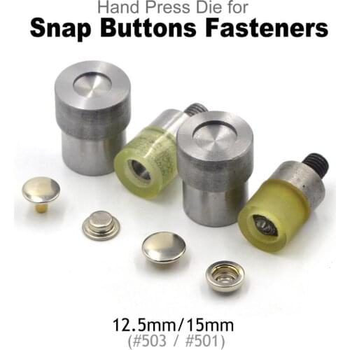 KALASO High Quality Brass Material Snap Fasteners Buttons Pressure Dies Mould Tool 12.5mm 15mm For DIY Craft Supplies #501 #503
