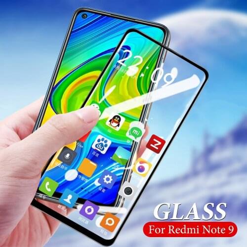Full cover tempered glass for xiaomi redmi 9 9A 9C note 9 9s pro MAX protective film phone screen protector on glass smartphone