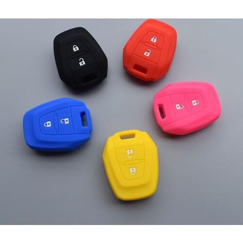 2 Button Car Key For Isuzu D-max Mux Truck Dmax Silicone Rubber protect Case Cover shell set Accessory