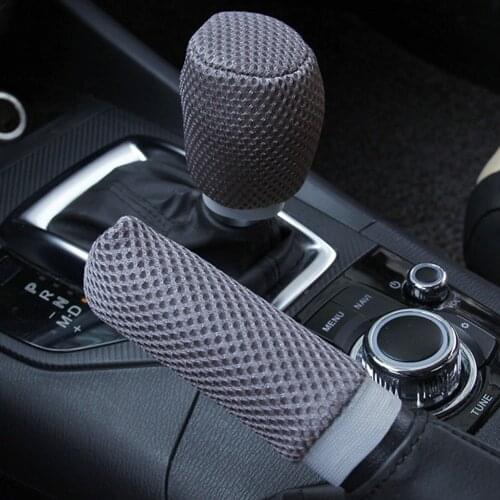 2pcs/set Car Handbrake Grips Universal Auto Decoration Hand Brake Cover Sleeve Hand Brake Gear Shift Knob Cover Car-styling