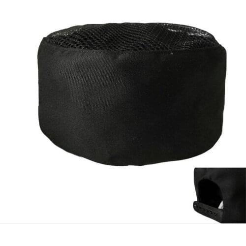 20pcs Chef Kitchen Work Hat Restaurant Waiter Hat round Point Master Flat Top Hat Work Cap