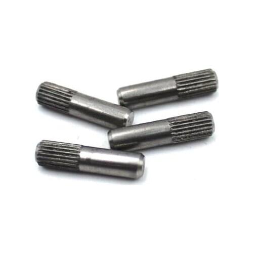 50pcs M2 M2.5 cylinder pin knurled shaft stainless steel grain male connerting rod 6mm-35mm length
