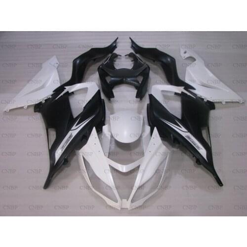 636 Zx-6r 2013 - 2016 Full Body Kits for Kawasaki Zx6r 15 16 Full Body Kits Zx6r 2016 Matter Black Matter White Fairing
