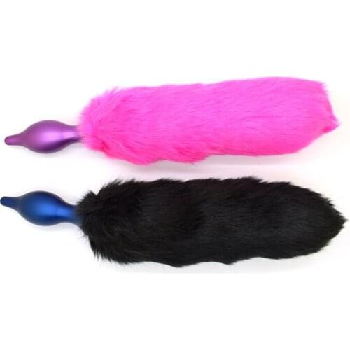 Fox Tail Anal Plug Metal Butt Plug Anal Sex Toys Sex Products for Women Erotic Product