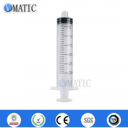 Free Shipping High Recommendation 30ml/30cc Luer Lock Glue Dispensing Plastic Manual Syringe