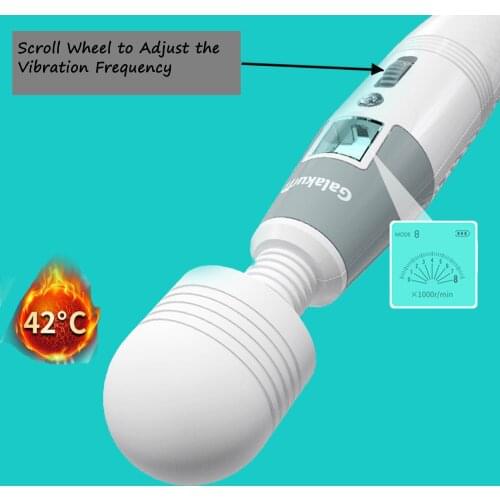 Wireless Dildos AV Vibrator Wheel Adjustment Wand for Women Clitoris Stimulator USB Rechargeable Massager Sex Toys for Adults