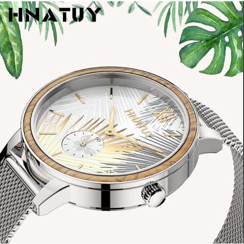 Hnatuy Women Luxury Brand Watch Simple Quartz Lady 50M Waterproof Wristwatch Female Fashion Casual Watches Chinoiserie Watch