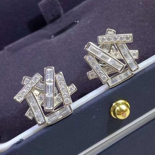 Designer Fashion 925 Sterling Silver Jewelry 3A Cubic Zirconia Party Earring