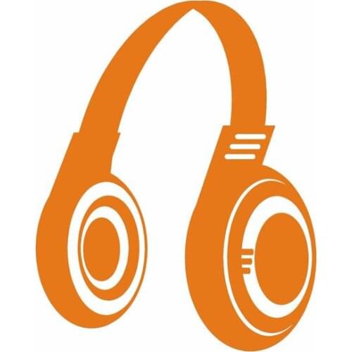 Personality 10.8CM*13.4CM Personality Headphone Car Sticker Body Decal Accessories