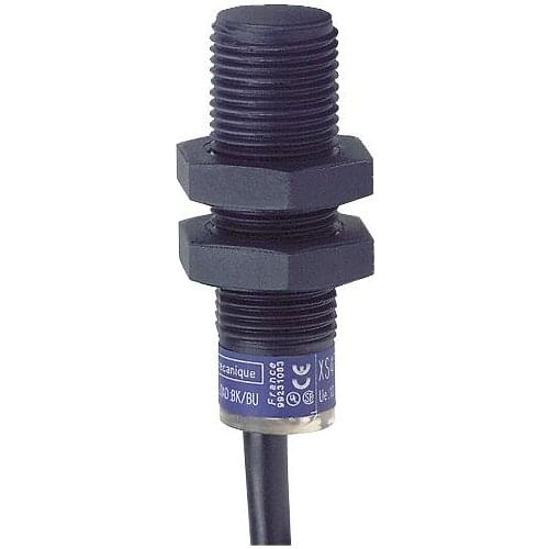 XS4P12KP340L1 Inductive sensor XS4 M12 - L50mm - PPS - Sn4mm - 12..24VDC - cable 5m