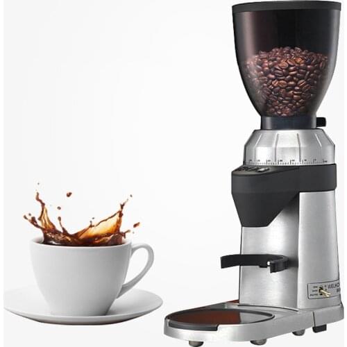 Electronically controlled coffee grinder, automatic control of powder output, commercial coffee grinder
