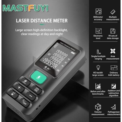 Laser Distance Meter 70M 120M Long Measuring Distance Laser Rangefinder Digital Angle Range Finder Laser Tape Measure Tool