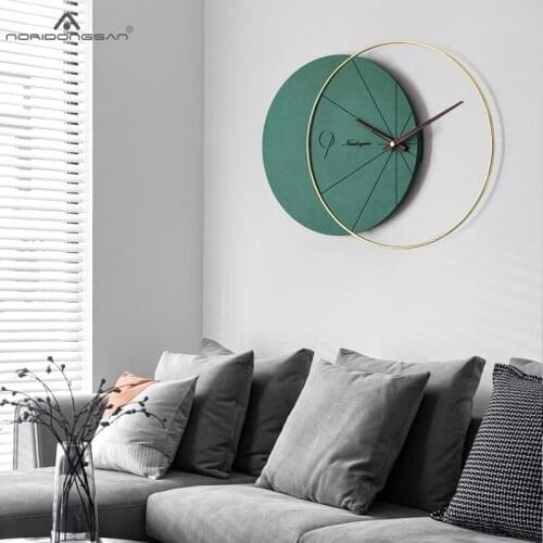 Metal Classic Vintage Wall Clock Modern Design Nordic Wall Clocks Wall Art Decor Reloj De Pared Living Room Decoration BI50WC