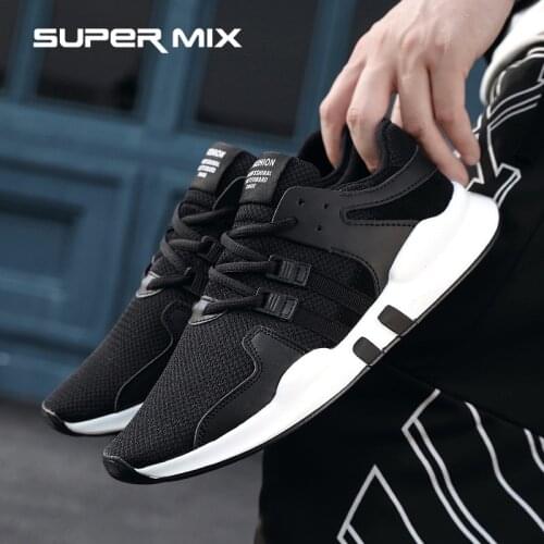 Mens casual sports shoes fashion young boys black and white running shoes sports outdoor breathable non-slip basketball shoes