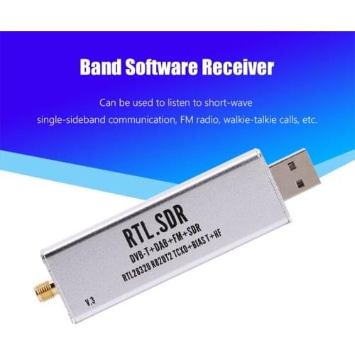 NEW-For RTL-SDR Blog RTL SDR V3 R820T2 RTL2832U 1PPM TCXO SMA RTLSDR Software Defined Radio with Multipurpose Antenna