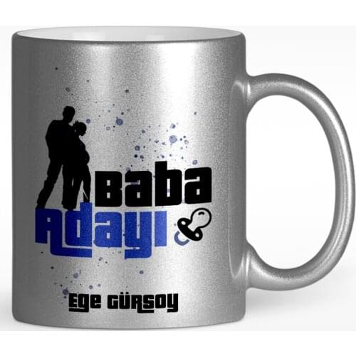 Personalized Dad Candidate Design Silver-Gilt Mug Cup-2