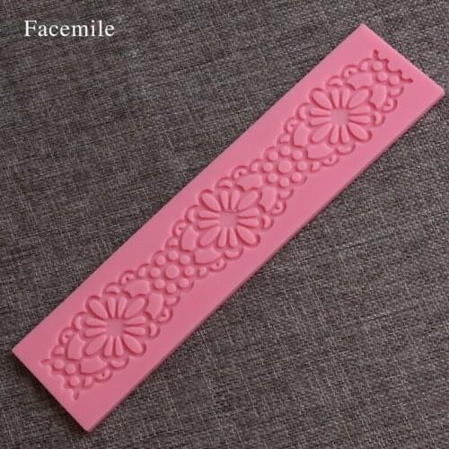 Sunflower lace mold Embossing Mat Fondant Silicone Sugarpaste Mould Sunflower Gift Decorating Tools 04095