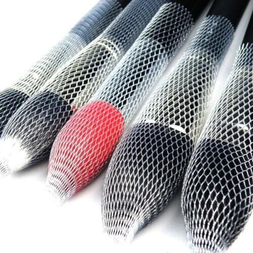 1PC Transparent Cosmetic Brushes Guards Mesh Flexible Net Protectors Cover Convenient Tool Makeup Brushes Protector Sheath Mesh
