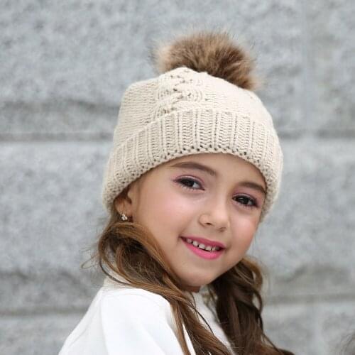 Toddler Girl&Boy Hat Baby Infant Winter Warm Crochet Knit Hat Beanie Cap Baby Caps Hats For Girls Childrens Hat Pompon Beanies