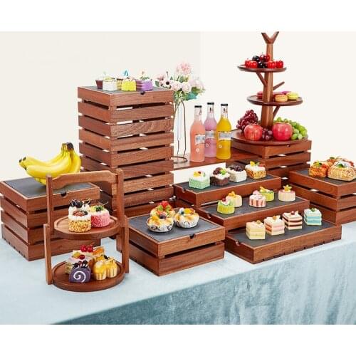 Snack display hotel cafeteria Display of buffet and tea break Wedding cake rack Sushi fruit table ornaments baking accessories