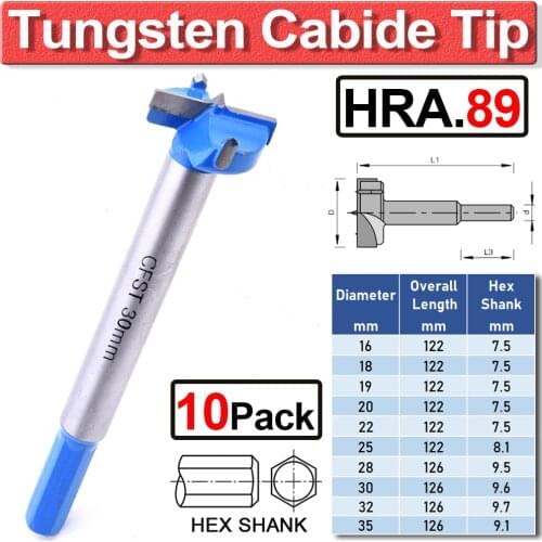 16-35mm Forstner Drill Bits Extra Long 90mm Depth Drill Bit Cutter Carbide Tip Woodworking Drill Bit Hole Saw Power Tools D30