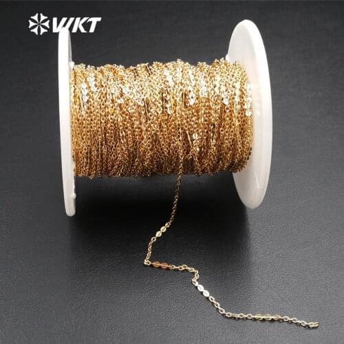 WT-BC113 WKT Wholesale New Arrival Fashion Brass Chain Jewelry Generous For Necklace And Bracelet Jewelry Chain