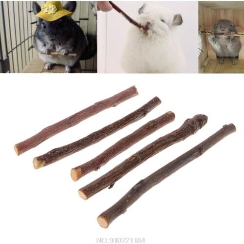 5pcs Chew Stick Tree Hamster Squirrel Natural Toys Parrots Rabbits N17 20 Dropshipping
