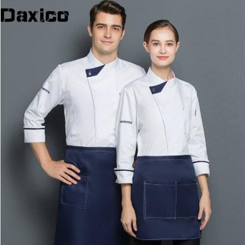 Winter Long Sleeve Chef Clothing Weatern Restaurant Woman Cafe Kitchen Cooking Woerk Wear Coffee Shop Bakery Chef Jackets Jaleco