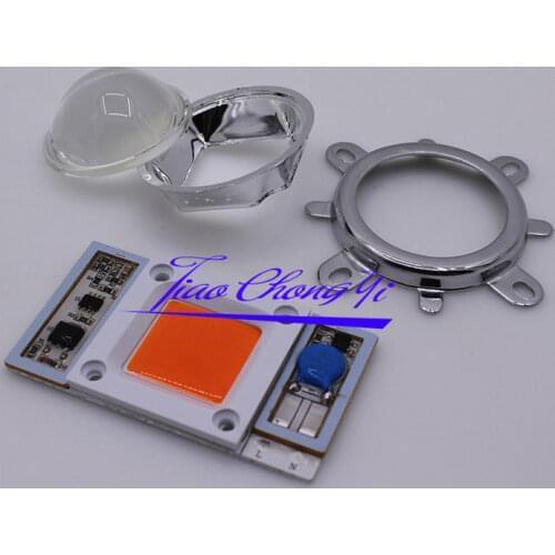 1set 110V 220VAC 50w built-in driver led full spectrum 380nm-840nm+6044mm lens