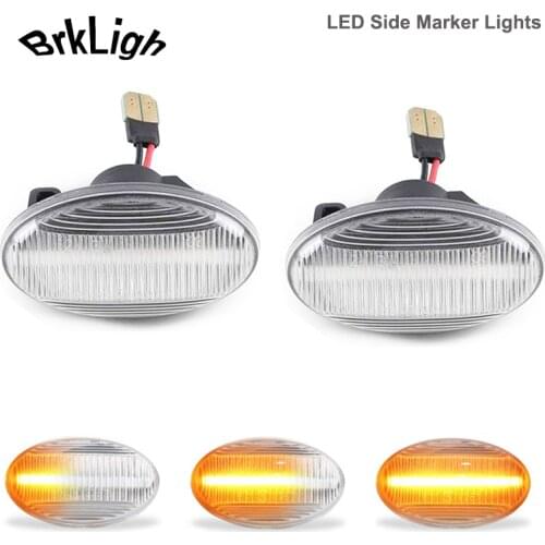 2Pcs Dynamic LED Side Marker Wing Indicator Lamp Front Turn Signal Light For Mercedes Benz Smart Vito A-Class Citan W168 W447