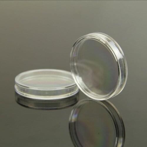 38mm 10 pcs Clear Round Cases Coin Storage Capsules Holder Plastic Useful New D0AD