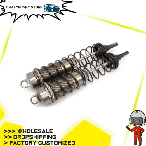 2PCS Oil Filled Style Adjustable 140mm Aluminum Shock Absorber Damper For Rc Car 1/8 Buggy Truck Crawler Rc Parts Hpi Hsp Axial