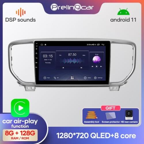 Prelingcar For KIA Sportage 4 QL 2018-2019 years Car Radio Multimedia Video Player Navigation GPS Android 10.0 system dashboard