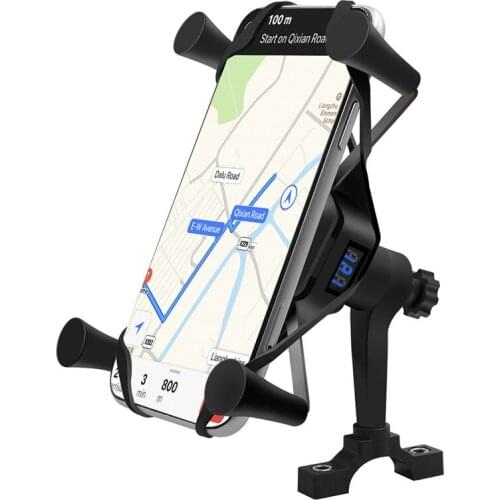 Wireless Wired 2 in 1 Fast Charge Mount Phone Holder Motorcycle Charging Mount Holder for Motorcycles ATVs Use