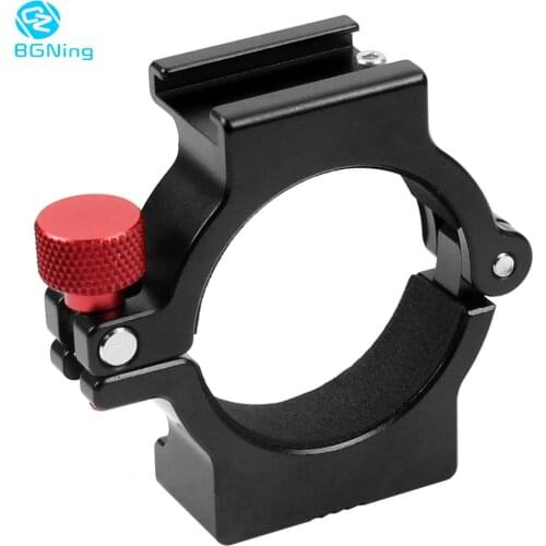BGNing Ring Mount Holder Clamp w Hot Shoe for Microphone LED Video Light Field Monitors Mobile Videomakers for Zhiyun Smooth 4