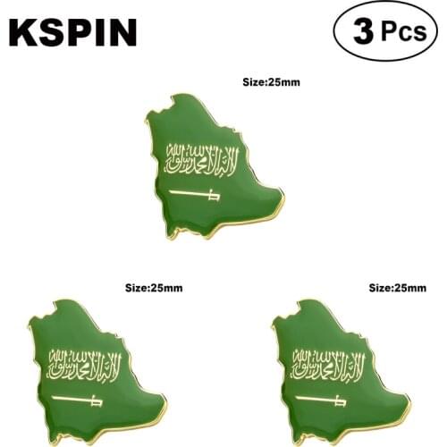 Saudi Arabia Map Flag Lapel Pin Brooches Pins Flag badge Brooch Badges