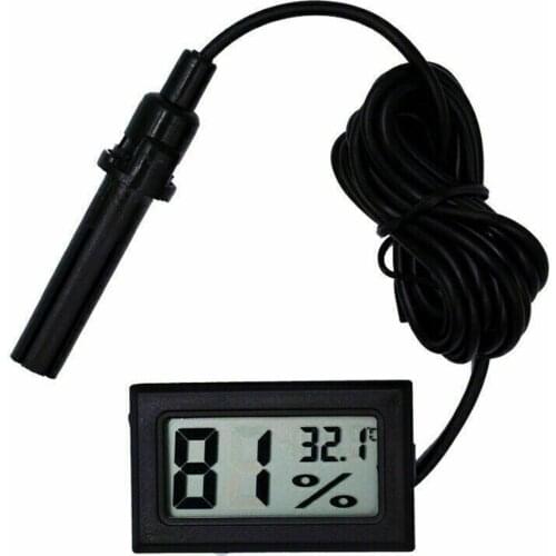 Embedded LCD Digital Thermometer Temperature Hygrometer Humidity With Battery For Indoor/outdoor/home Kitchen Accessories