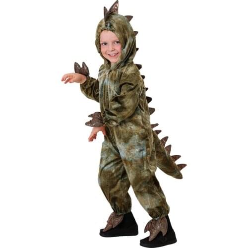 Reneecho Kids Dinosaur Costume Kigurumi Dinosaur Child Halloween Costume 2020 New Arrival Hood Jumpsuit