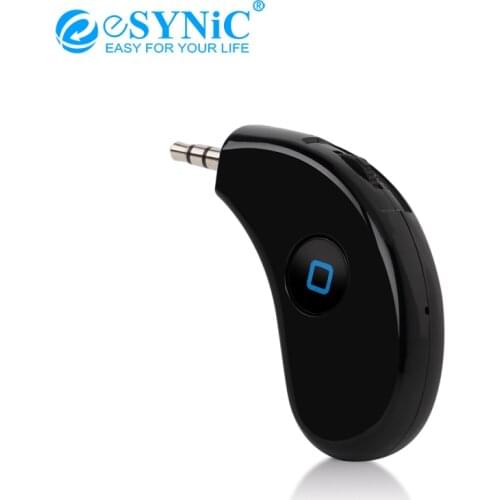 ESYNiC Bluetooth-compatible 4.0 CSR Audio Receiver Adapter Handsfree Car Kit 3.5mm Audio Out Bluetooth-compatible Receiver