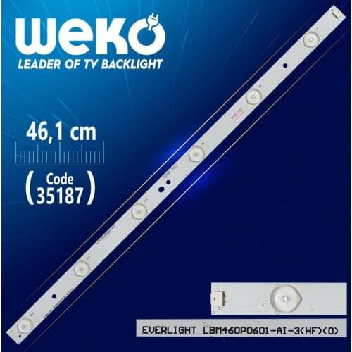 EVERLIGHT LBM460P0601-AI-3HF0 - 76 M8H(P40) - 46.1 CM 6 LED- (WK-490)