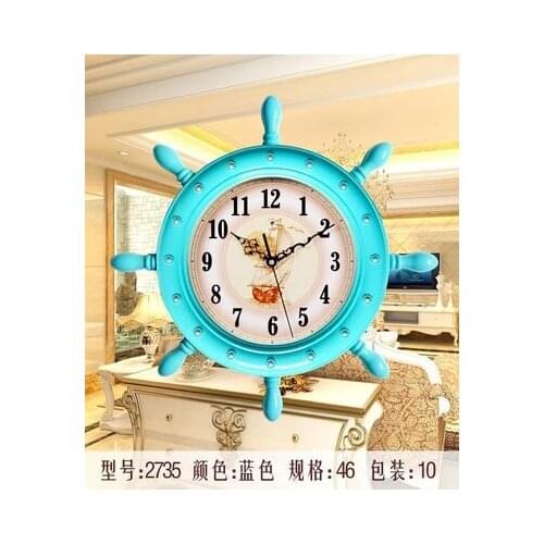 European north star super silent wall clock gold rudder living room quartz watch creative wall watch ornaments gifts