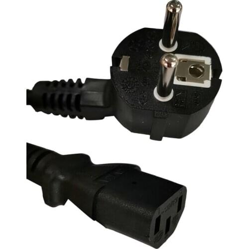 Euro Plug Power Cable 3 Pin IEC C13 Computer Power Cable Extension Cord 1.8m EU Power Cable For Monitor Printer Label Balance