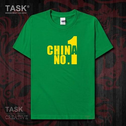 Peoples Republic of China CHN mens t-shirt China no.1 Print Short sleeve clothes cotton summer Streetwear casual Fashion new 01