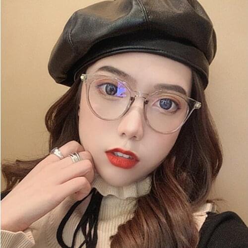 Round Transparent Glasses Frames Women Classic Fashion Vintage Driving Optical Eyeglasses Famous Computer Phones Game Eyewear