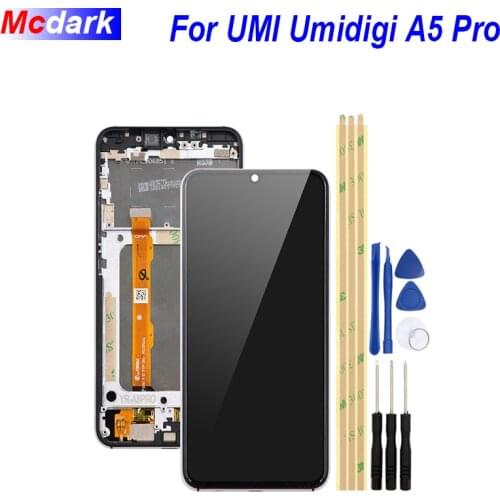 Mcdark For UMI Umidigi A5 Pro LCD Display and Touch Screen Digitizer Assembly Mobile Phone Accessories +Tools And Adhesive