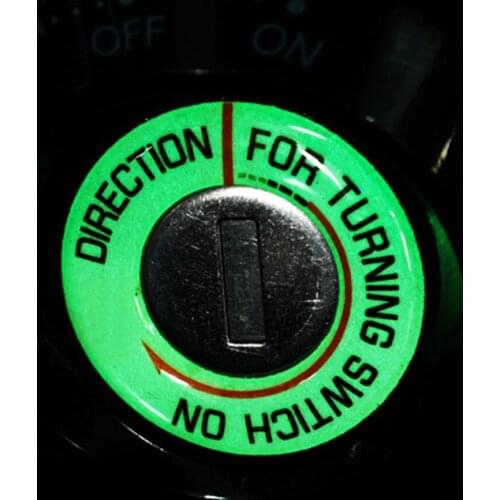 Motorcycle Glow Car Sticker Key Ring Hole Motorbike Lumunous Ignition Switch Sticker Decal Circle Light Decoration Universal